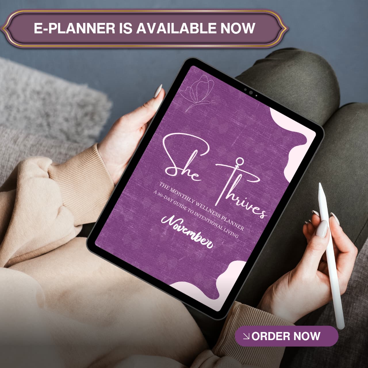 She Thrives planner pages for mindful planning